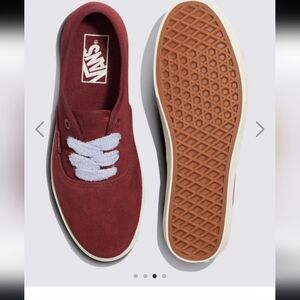Vans Low Pro Authentic Suede Burgandy Sneakers US W8/M6.5
